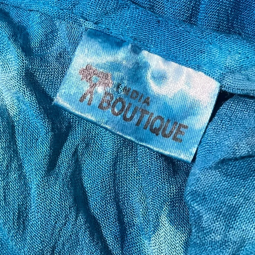 India Boutique Multicolored Tie Dyed Sleeveless Cover Up Dress Free Size - Picture 4 of 4